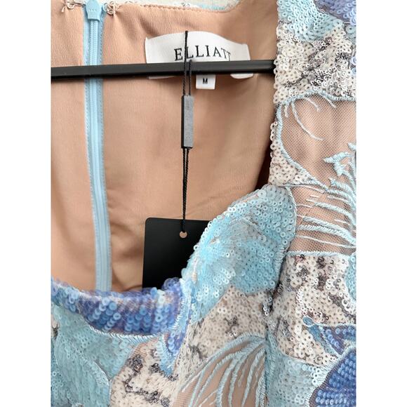 Elliatt Leoni Sequined Puff Sleeve Mini Dress - Picture 9 of 10